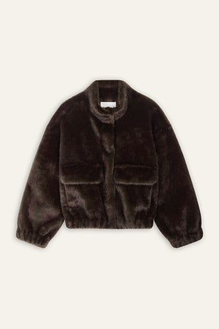 BA&SH - Paros Coat - Chocolat