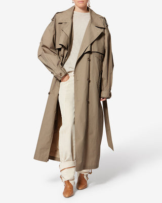 ISABEL MARANT ÈTOILE - Chilma Coat - Beige/Khaki