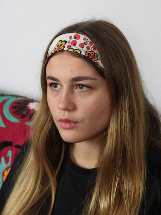 LES BELLES VAGABONDES - Bandeau Cotton Club - Jaune