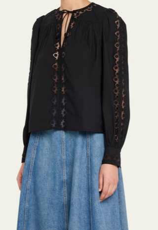 ULLA JOHNSON - Kady Blouse - Noir
