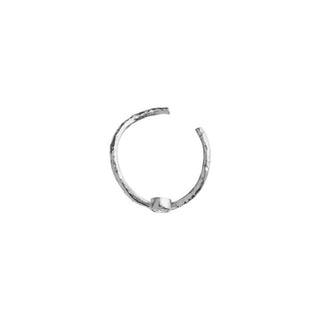 STINE A - Wavy Ear Cuff Silver W/Stone Single