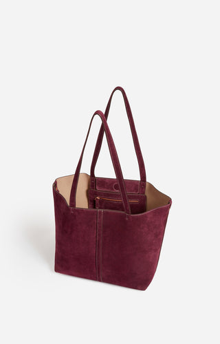 VANESSA BRUNO - Small Daily Tote PM - Prune