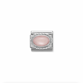 Nomination - Link STONE 925 sterling silver braided setting PINK OPAL