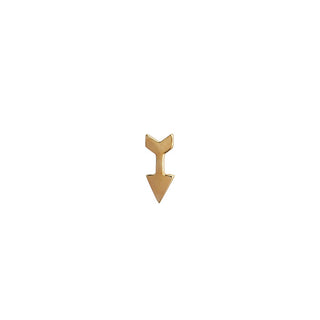 STINE A - Petit Love Arrow Earring - Gold Single