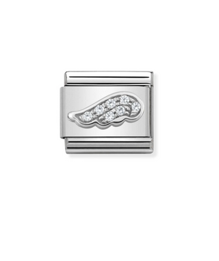 Nomination - Link SYMBOLS 925 sterling silver WHITE wing