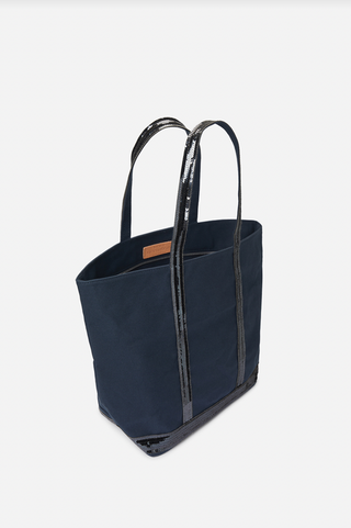 VANESSA BRUNO - Linen Cabas Tote L - Pyrite