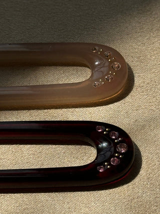 Pico Copenhagen - Sunny Crystal Hair Pin - Cream MOP