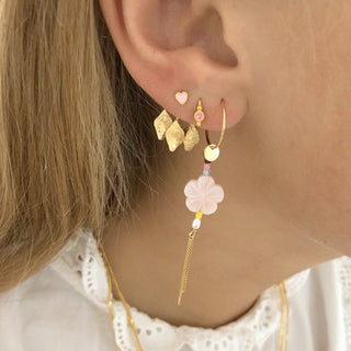 STINE A - PETIT BON-BON PINK ZIRCOIN EARRING