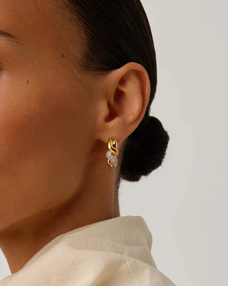 MISSOMA - Molten Snow Twisted Small Hoop Earrings