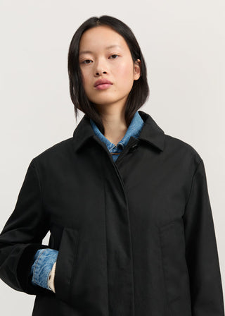 AIAYU - Noor Coat Oilskin - Black