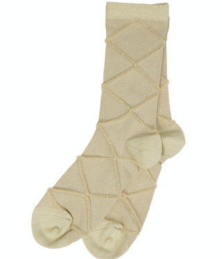 Pico Copenhagen - Diamond Socks - Light Gold