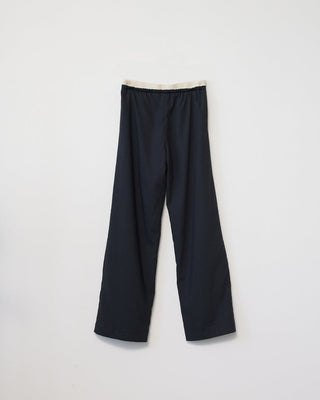 AF Agger - Tropical Wool Tracksuit Pant - Navy