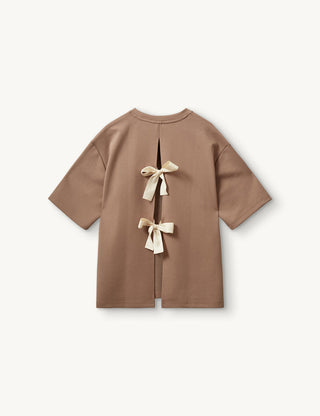 The Garment - TG Bow Tee - Ice Latte