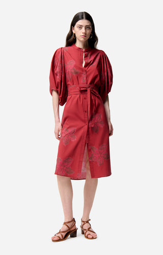 VANESSA BRUNO - Flora Dress - Grenat