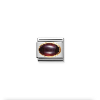 Nomination - Link Oval Stone 18k Gold GARNET