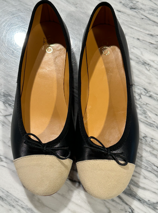 Lolo Ballerina - Coco Suede - Nero/Vanilla