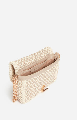 VANESSA BRUNO - Small Moon Bag - Beige/Ivory