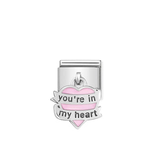 Nomination - Link CHARMS 925 sterling silver  You re in my heart