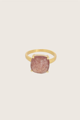 SHANSHAN PARIS - Manil Ring - Strawberry Quartz