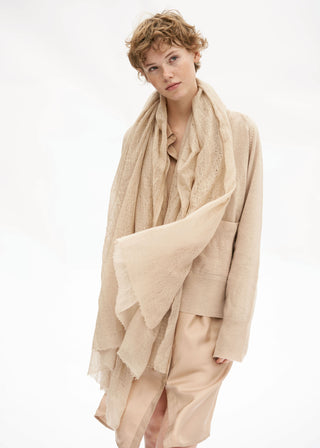 AIAYU - Poon Scarf 125x175 - Macchiato