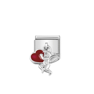 Nomination - Link CHARMS 925 sterling silver  Angel with heart