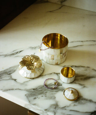 DOING GOODS - Hailey Hibiscus Circus Box Large Pearly