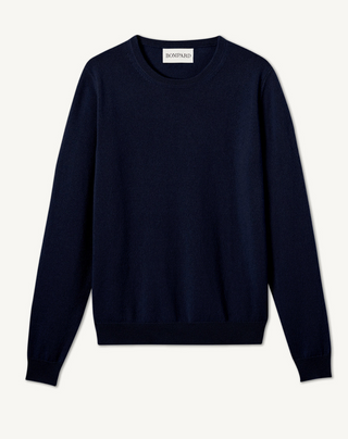 BOMPARD - Classic Round Neck Pullover - Marine