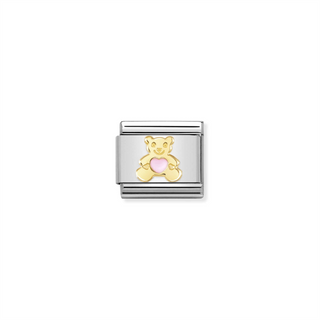 Nomination - Link SYMBOLS  18k gold Pink Bear