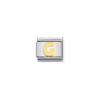 Nomination - Link LETTERS 18k Gold G