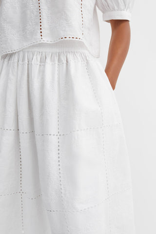 SKALL - Anemone Skirt - Optic White