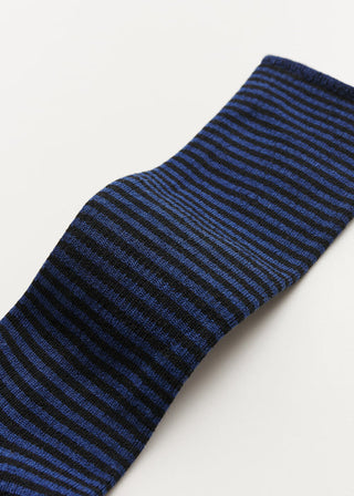 AIAYU - Cotton Stripe Socks - Mix Midnight