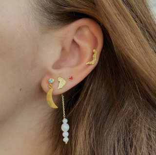 STINE A - Petit Gold Splash Earring Disco Single
