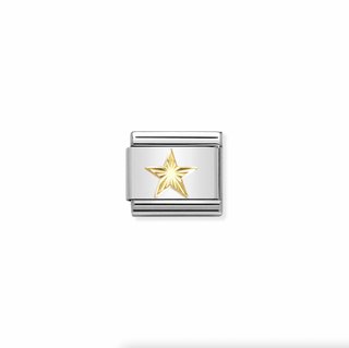 Nomination - Link 18k Gold DIAMOND-COATED STAR