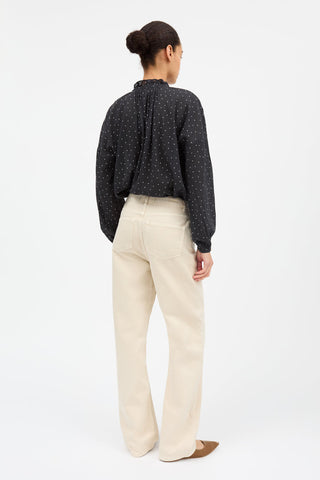 SKALL - Hannah Shirt - Black/White Dot