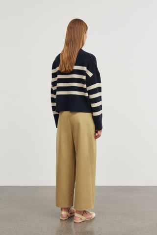 SKALL - Campa Jumper - Navy/White Sand Stripe