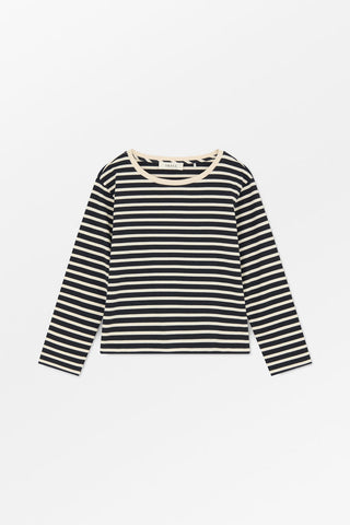 SKALL - Marron Oversized Blouse - Navy/Off White Stripe