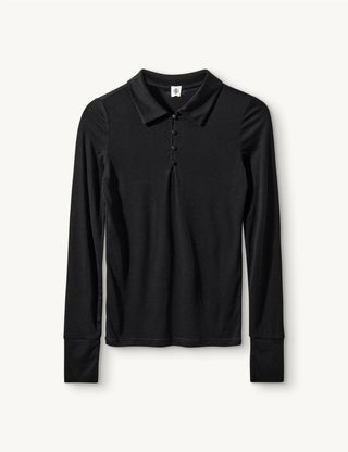 The Garment - Bree Polo Tee - Black