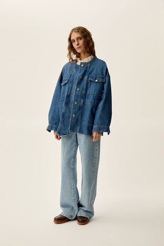 DES PETITS HAUTS - Lousse Jacket - Middle Blue