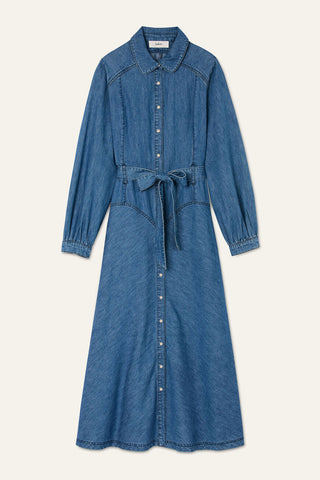 BA&SH - Lola Dress - Blue Jeans