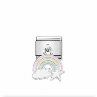 Nomination - Link 925 Sterling Silver & Enamel RAINBOW CHARM