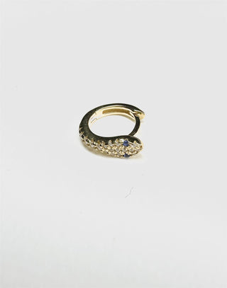 Rose Marie Paris - Creole Serpent Cz Blue Eyes -7mm