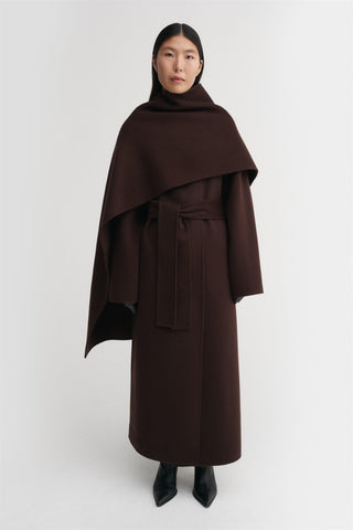 ALMADA LABEL - Mara Double Coat - Chocolate