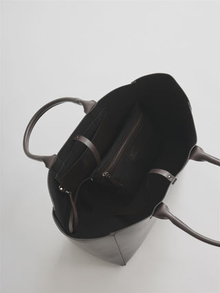 Koné - Large Filippo Bag - Vitello Dark Brown