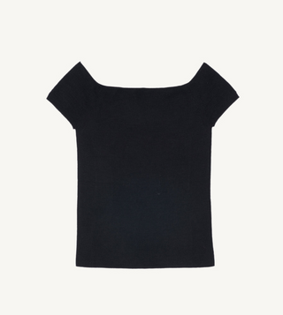 BOMPARD - Fitted Top In Plain Knit - Noir