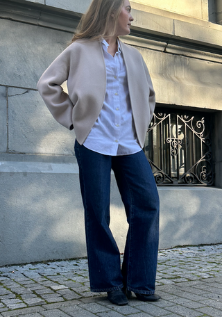 THE CURATED - The Modern Jacket - Bone White