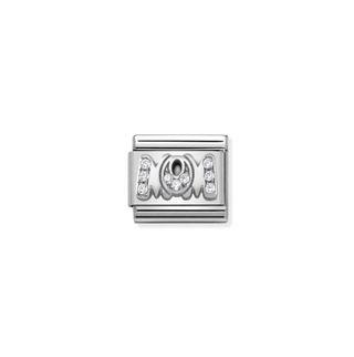 Nomination - Link PAVE 925 sterling silver MOM