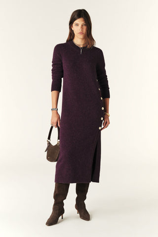 BA&SH - Doree Dress - Aubergine