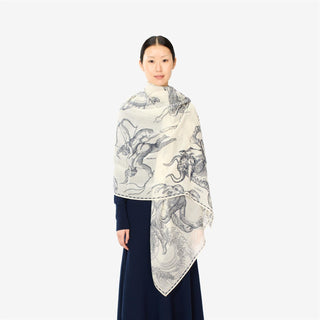 INOUI - Scarf 100 Astrologie - White