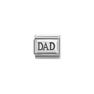 Nomination - Link PLATES OXIDIZED 925 sterling silver DAD (NEW)