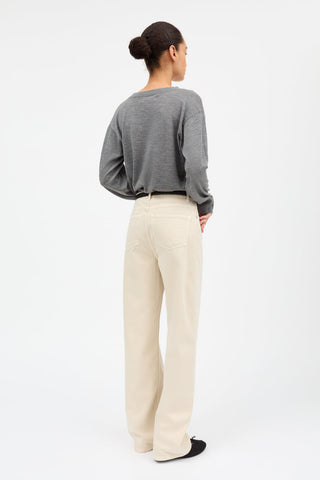 SKALL - Maddy Straight Jeans - Beige